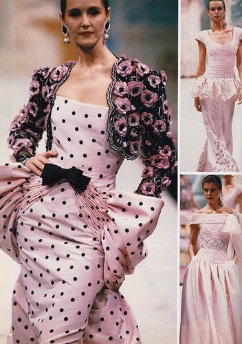 Valentino Alta Moda Spring/Summer 1988 | barbiescanner | Flickr Fashion 1980s, Jacques Fath, Dots Fashion, Decades Of Fashion, 80s Prom Dress, Valentino Fashion, Mode Chanel, Fashion 80s, Valentino Couture