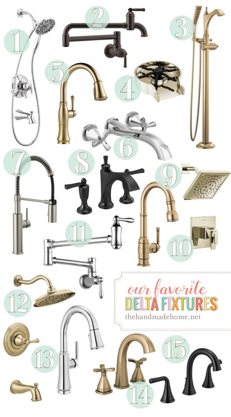 Delta Stainless Bathroom Faucet, Delta Bathroom Fixtures, Delta Shower Fixtures, Brushed Brass Bathroom Fixtures, Delta Bathroom Faucets, Bathroom Fixtures Brushed Nickel, Chrome Bathroom Fixtures, Remodeling A Bathroom, Brass Bathroom Fixtures