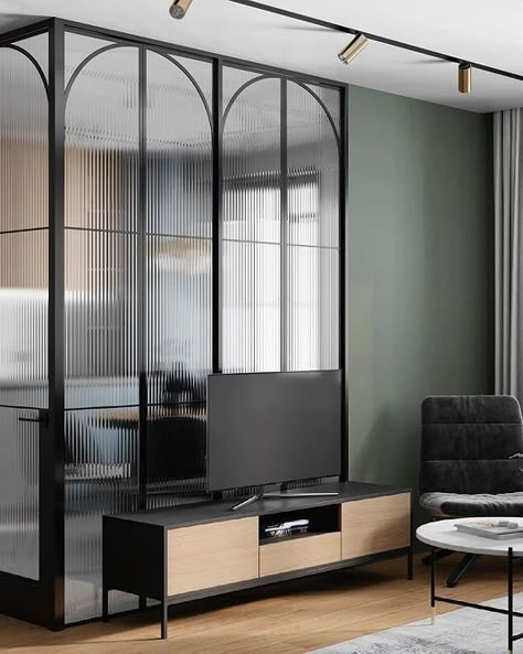 Monitor Room, Glass Partition Designs, Glass Types, Wall Partition Design, Innovative Design Ideas, Glass Doors Interior, Room Partition Designs, Living Room Partition, Partition Design