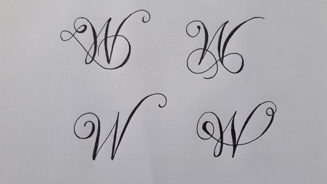 W In Cursive, Cursive W, W Calligraphy, Capital Cursive, Cursive Writing Practice Sheets, Cursive Calligraphy, Letter W, Cursive Writing, Calligraphy Letters