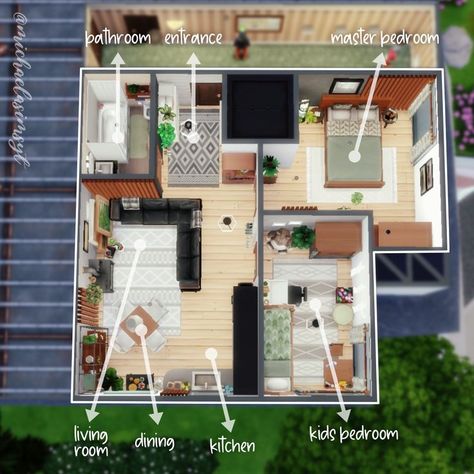 Modern Green Apartment 🪴 Cute and cozy modern apartment full of plants for a family of 4 😌 🪴 San Myshuno 🪴 1312 21 Chic Street 🪴 $30,458 #bloomingroomskit #thesims4 #simshouse #simsbuild #showusyourbuilds #sims4maxismatch #sims4housebuild #simshome #dreamhouse #sims Sims 4 Basegame Apartment, Sims 4 Houses Layout Families, Sims 4 Apartment Layout 1310 21 Chic Street, Sims 4 21 Chic Street, Sims 4 Family Apartment Layout, Sims 4 Apartment 1310 21 Chic Street, Sims 4 Chic Street Apartment, Sims 4 Remodel, Sims 4 Eco Lifestyle Apartment