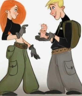 Kim Possible And Ron, Fun Animation, Kim And Ron, L Cosplay, Barbie Rapunzel, Sketch Comic, Disney Barbie, Comic Artwork, Cartoon Art Drawing