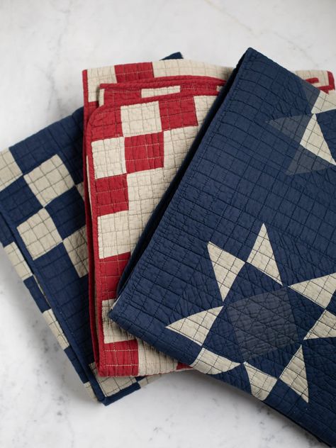 Patchwork Quilts – Heirloom Art Co. Solid Color Quilts, Indigo Patchwork, Checkerboard Quilt, Scandinavian Quilts, Blanket Forts, Addition Ideas, Blanket Fort, Solid Quilt, Quilted Clothes