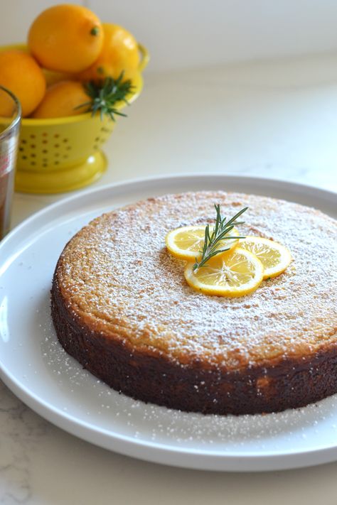 Rosemary Meyer Lemon Olive Oil Cake Lemon Ricotta Cake Recipes, Moist Lemon Cake Recipe, Oil Cake Recipe, Cafe Cakes, Ricotta Cake Recipes, Olive Oil Cake Recipe, Lemon Ricotta Cake, Lemon Olive Oil Cake, Moist Lemon Cake