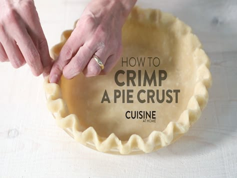 How To Crimp Pie Crust Edges Easy, How To Make A Pretty Pie Crust Edge, How To Crimp A Pie Crust Edge, Crimping Pie Crust, Crimping A Pie Crust, Pie Crimping Ideas, How To Do Pie Crust Edges, How To Flute Pie Edges, How To Make Pie Crust Designs