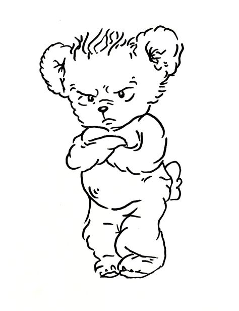 Angry Bear Drawing, Tatuajes Harry Styles, Harry Styles Inspired Tattoos, Harry Tattoos, Harry Styles Drawing, Angry Bear, Harry Styles Tattoos, Bunny Tattoos, Harry Styles Poster