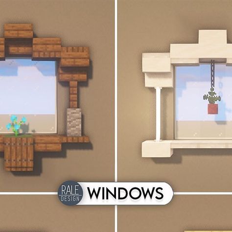 Window Design Minecraft, Minecraft Window, Minecraft Java, Window Designs, Minecraft Pocket Edition, Minecraft Survival, Minecraft Pe, Minecraft Ideas, Minecraft Designs