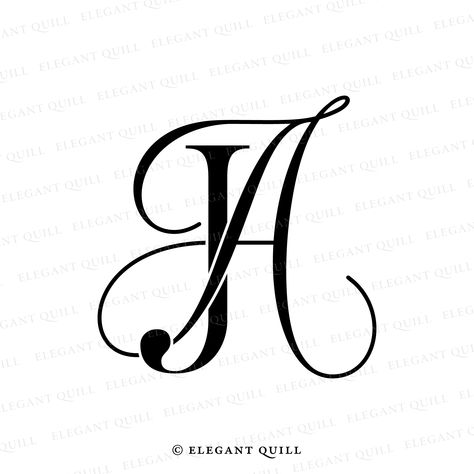 Wedding initials, AJ logo for weddings and business Aj Letter Logo, Aj Logo Design Fonts, Aj Wallpaper Letter, Aj Tattoo Design, J Alphabet Design Letters, A And J Letters Love, Aj Monogram, Aj Logo, J Alphabet