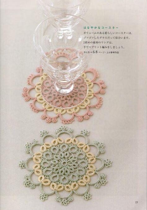 Tatting Patterns Free, Needle Tatting Patterns, Shuttle Tatting Patterns, Tatting Tutorial, Crochet Earrings Pattern, Lace Accessories, Japanese Craft, Needle Tatting, Lace Necklace