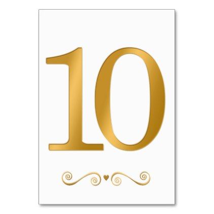 Elegant Bright Gold Faux Metallic Number 10 Card - anniversary gifts diy cyo party 10 Number Design Fonts, 10 Wallpaper Number, Anniversary Gift Diy, 10 Logo, Design Fonts, Card Anniversary, Funny Iphone Wallpaper, Number 10, Boss Baby