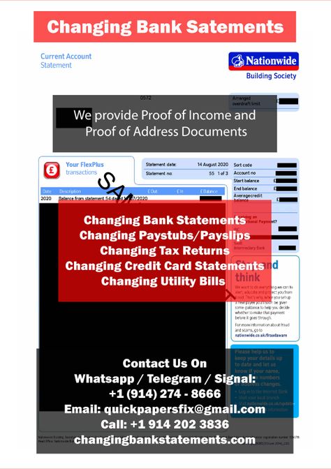 Utility Bill, Credit Card Statement, Bank Statement, Tax Return, Credit Card, Coding