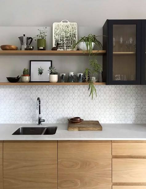 We love the Scandi design trend, where major focus lies on the natural beauty of exposed timber. Here are a few of our favourite Scandi-style kitchens from our archives for the perfect inspo! Scandi Kitchen, Gorgeous Kitchens, Kitchen Inspiration Design, Kitchen Diner, Open Plan Kitchen, Kitchen Tiles, Kitchen Designs, Kitchen Style, Kitchen Styling