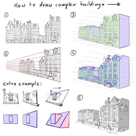 Architecture Tips, Draw Perspective, Mitch Leeuwe, Digital Architecture, Perspective Sketch, Drawing Architecture, Perspective Drawing Architecture, Perspective Drawing Lessons, Comic Tutorial