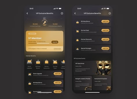 VIP Rewards UI Screen for a Loyalty App Rewards App, Clothing Store Interior, Apps Design, App Interface Design, Banking App, Iphone App Design, App Interface, Reference Book, Mobile App Ui