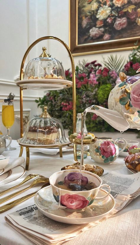 Tea At Home Aesthetic, High Tea Set Up, Saving And Investing, Tea At Home, Tea Party Table, Compound Interest, Financial Plan, Tea Party Food, Building Wealth