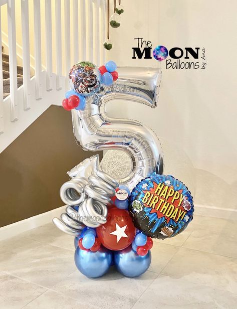 Number 5 Balloon Bouquet, Number 4 Balloon Bouquet, Small Balloon Bouquet, Number Balloon Bouquet, Balloon Bouquet Delivery, Ballon Art, Party Balloons Diy, Balloon Bouquet Diy, Its A Boy Balloons