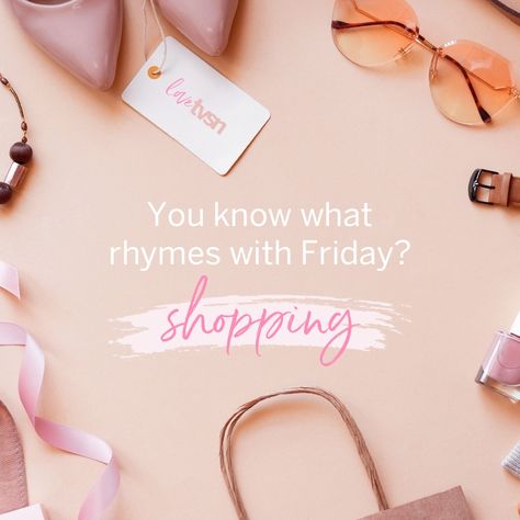 Friyay 🛍️ Friday Shopping Quotes, Friday Quotes, Shopping Quotes, Its Friday Quotes, Love Sparkle, Beauty Bar, Shopping Spree, Motivation Inspiration, Quote Of The Day