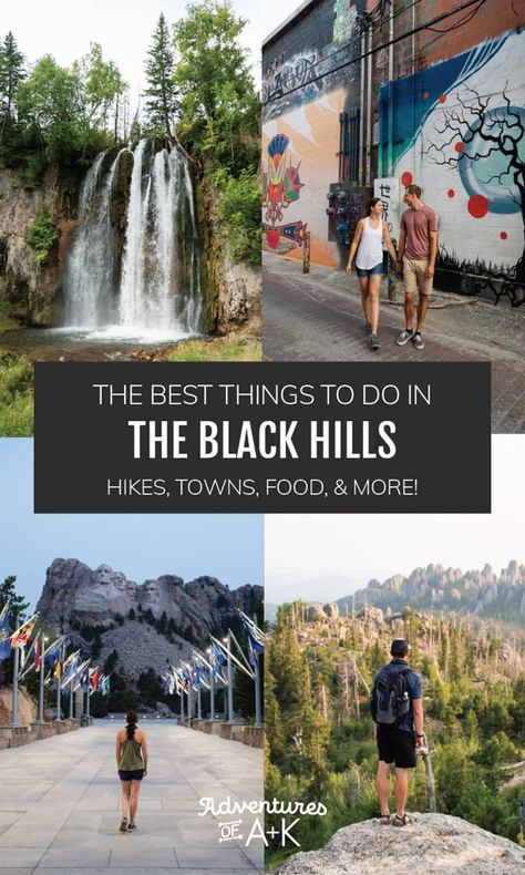 The Best Things to do in the Black Hills (Hikes, towns, food, & more!) Devils Tower Wyoming, South Dakota Road Trip, South Dakota Vacation, South Dakota Travel, Black Hills South Dakota, Rapid City South Dakota, Puerto Rico Trip, Horse Black, Devils Tower