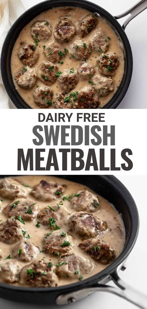 Dairy Free Swedish Meatballs, Dairy Free Meatballs, Meatballs Low Carb, Gluten Free Meatballs, Dairy Free Recipes Dinner, Dairy Free Low Carb, Low Carb Meatballs, Low Carb Low Fat Recipes, Dairy Free Dinner