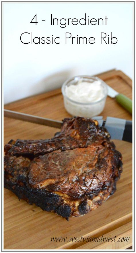 Prime Rib Recipe Easy, Prime Rib Steak, Pot Butter, Prime Rib Dinner, Prime Rib Roast Recipe, Cooking Prime Rib, Rib Roast Recipe, Rib Steak, Standing Rib Roast