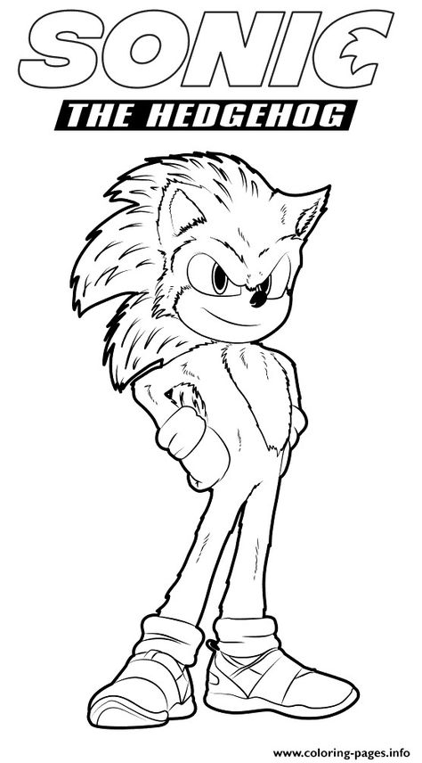 Sonic The Hedgehog Coloring Pages, Sonic The Hedgehog Halloween, Sonic The Hedgehog Coloring, Zootopia Coloring Pages, Hedgehog Colors, Movie Sonic, How To Draw Sonic, Kids Printable Coloring Pages, Avengers Coloring Pages