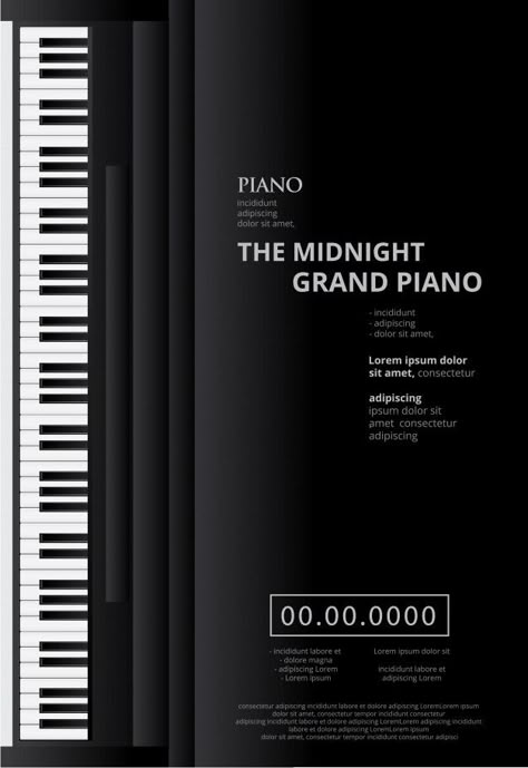 Piano Recital Poster Design, Piano Recital Poster, Piano Concert Poster, Poster Background Template, Recital Poster, Piano Poster, Classical Music Poster, Piano Concert, Musical Design