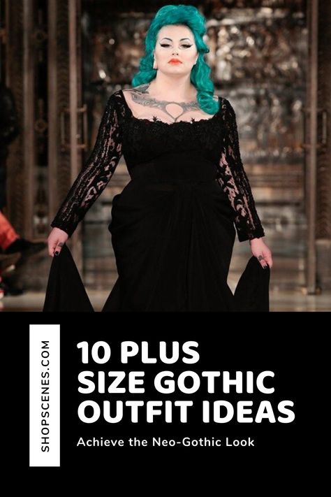 Gothic Outfit Ideas, Goth Outfits Plus Size, Witchy Chic, Neo Goth, Plus Size Long Dress, Plus Size Gothic, Gothic Outfit, Plus Size Goth, Goth Outfit Ideas