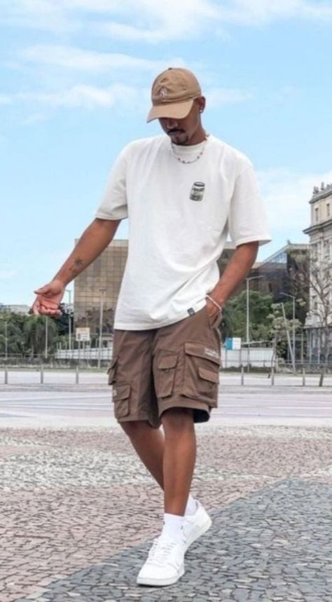 Summer Outfits Men Streetwear, Outfits Preppy, Mens Shorts Outfits, Mens Summer Outfits, Korean Summer, Mens Casual Outfits Summer, Men Street Fashion, Outfits Streetwear, Street Style Outfits Men