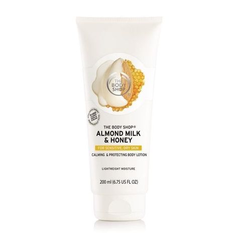 Honey Body Lotion, Organic Almond Milk, Body Shop At Home, Eye Skin Care, Dry Skin On Face, Dry Itchy Skin, Body Moisturizers, Milk Honey, Dry Sensitive Skin