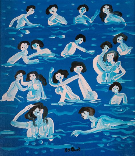 *Walter (Whall) Battiss, South African, Karoo, Somerset East 1906 – Port Shepstone 1982, Abstract Art. “Bathers” https://www.eclecticaartandantiques.co.za/eclectica-artpiece/walter-battiss-7 Walter Battiss, Somerset, South African, Abstract Art, Movie Posters, Anime, Art, Film Posters