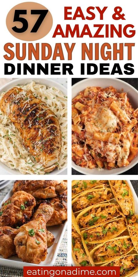 Saturday Dinner Ideas, Sunday Family Dinner Ideas, Easy Sunday Dinner Ideas, Dinner Tonight Easy, Easy Sunday Dinner, Sunday Dinner Ideas, Easy Comfort Food Dinners, Thanksgiving Dinner Ideas, Family Dinner Night