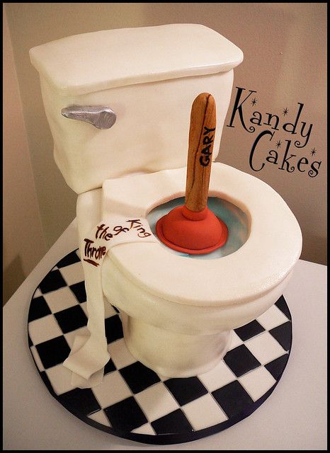 Toilet Cake, School Toilet, Tire Cake, Cake Design For Men, Large Cake, Funny Birthday Cakes, Bowl Cake, Cake Central, Tool Cake