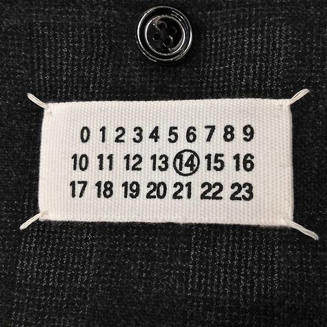 Martin Margiela Label Paris Lifestyle, Luxury Brand Logo, S Monogram, Brand Label, Lifestyle Inspiration, Woven Label, Tag Design, Martin Margiela, Woven Labels