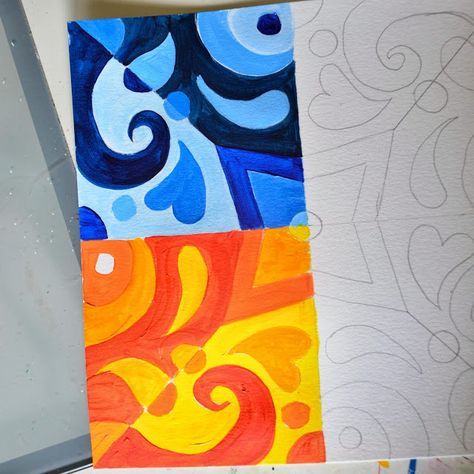 Art Projects For Middle School, Color Theory Art Lessons, Color Theory Projects, Color Theory Painting, Color Art Lessons, Friday Post, Color Theory Art, 7th Grade Art, High School Art Lessons