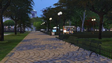 ADM_San Myshuno_Park | Patreon Sims 4 San Myshuno, Sims 4 Park, Sims Finds, San Myshuno, The Sims 4 Download, Sims 4 Houses, Sims 4 Cc Finds, Cc Finds, Sims Cc