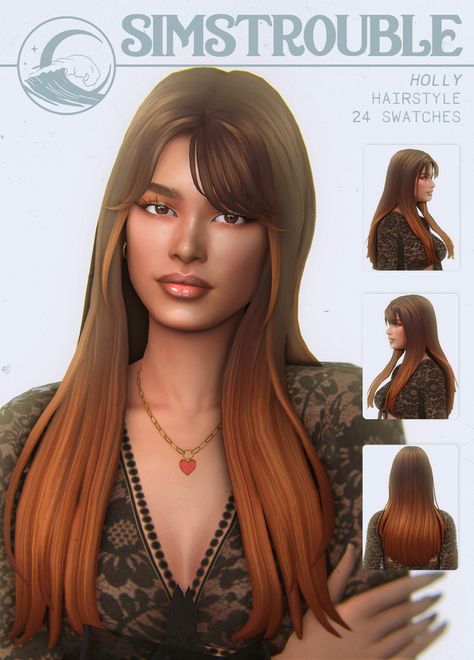 Bangs And Braids, Hairstyles Bangs, Mod Hair, Pelo Sims, Sims 4 Mm Cc, Sims 4 Cc Folder, Sims 4 Characters, Sims 4 Mm, Sims Four