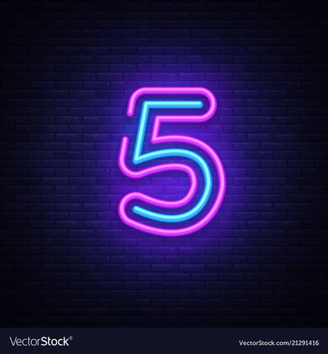 5 Number Wallpaper, 5 Number Logo, Number 5 Wallpaper, Numbers Wallpaper, 5 Aesthetic Number, Old Apple Logo, Instagram Hashtags For Likes, Hashtags For Likes, Neon Number