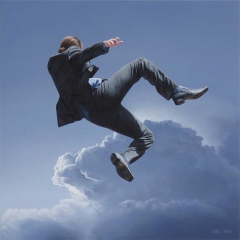 Someone Jumping, Hyperrealism Art, Surrealism Photography, Hyperrealism, Photorealism, Poster Design, Painter, Digital Art, Paintings