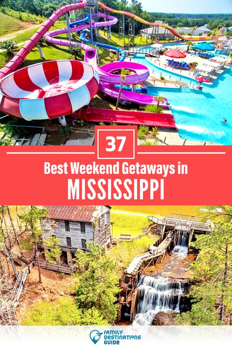 Family Weekend Getaway Ideas, Mississippi Vacation, Cheap Weekend Getaways, Mississippi Travel, Weekend Getaways For Couples, Weekend Family Getaways, Girls Weekend Getaway, Couples Weekend, Best Weekend Getaways