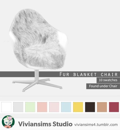 Viviansims4_51_Fur Blanket Chair Los Sims 4 Mods, Die Sims 4, Sims Baby, Sims 4 Bedroom, Pelo Sims, The Sims 4 Packs, Sims 4 Game Mods, Sims 4 Cc Folder, Sims 4 Gameplay