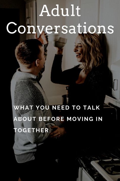 Thinking of moving in together?  Be sure to discuss these first! #relationships #livingtogether #relationshipgoals Before Moving In Together, Questions To Ask Your Boyfriend, Together Quotes, Rebuilding Trust, Couple Activities, Conversation Topics, Moving In Together, Living Together, Successful Relationships