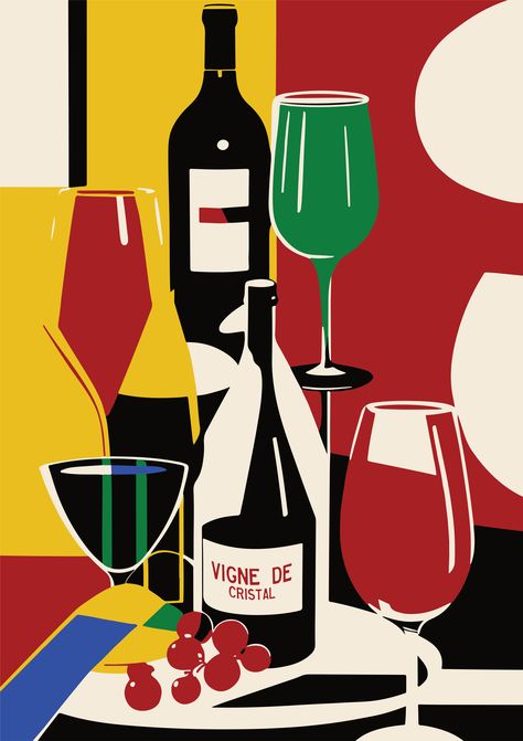 French Vintage Poster, Liquor Graphic Design, Vintage Wine Posters, Red Tongue, Restaurant Poster, Wine Logo, Rustic Wall Hangings, Retro Revival, Bar Poster