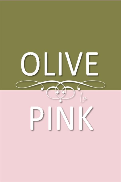 Peach And Green Interior, Olive Green And Pink Wedding, Olive Green And Pink Bedroom, Olive Palette, Olive Green Outfit, Pink And Olive Green, Pink Baby Room, Deep Autumn Color Palette, Color Knowledge