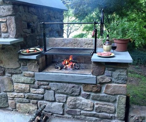 Outdoor cooking area