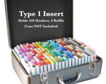 Copic Marker Storage TYPE 1 Organizer for Copic Art Carrying Case (Insert Only) Copic Marker Storage, Light Grid, Arts And Crafts Storage, Room Organisation, Art Supplies Storage, Marker Storage, Art Supply Organization, Copic Art, Copic Sketch Markers