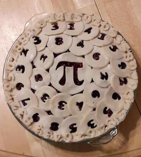 Pie I made for Pi Day 2021 Pi Day Pie, Pi Pie, Crust Designs, Pie Crust Designs, Slice Of Heaven, Easy Pie, Pies & Tarts, Pi Day, Pies And Tarts