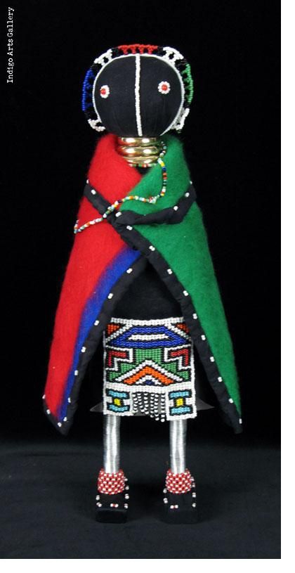 Ndebele Initiation Doll Ndebele Art, South Africa Cape Town, African Doll, Africa Cape Town, Gap Year Travel, Desert Dreamer, Volunteer Projects, South African Art, African Dolls