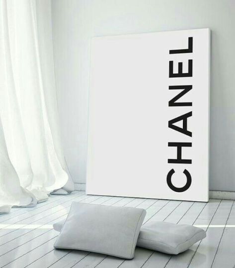 Coco Chanel Logo, Chanel Inspired Party, Chanel Diy, Chanel Bedroom, Minimal Monochrome, Chanel Poster, Dorm Room Wall Art, Chanel Decor, Girly Print