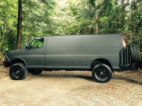 4x4 Van Conversion: Great Adventure Van Dwelling Vehicle? 4x4 Van Conversion, Stealth Camping, Van Dwelling, Road Trip Car, Chevy Van, 4x4 Van, Ford Van, Chevy Express, Van Living