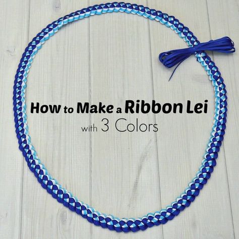 Graduation Leis Diy Ribbons, Graduation Leis Diy, Design Quotes Art, Ribbon Lei, Graduation Crafts, Graduation Money, Graduation Leis, Hawaiian Lei, Money Lei